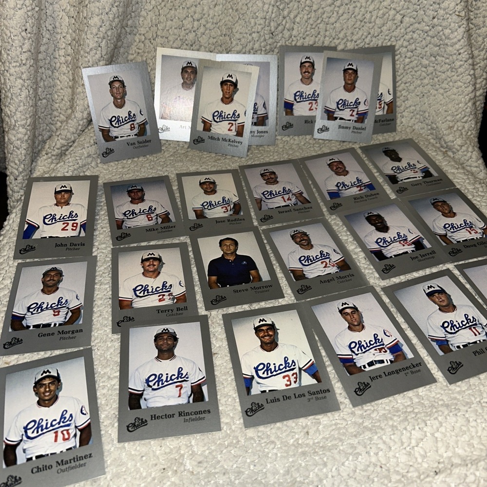 1986 Time Out Sports Memphis Chicks Baseball Card Lot Of 25 E3